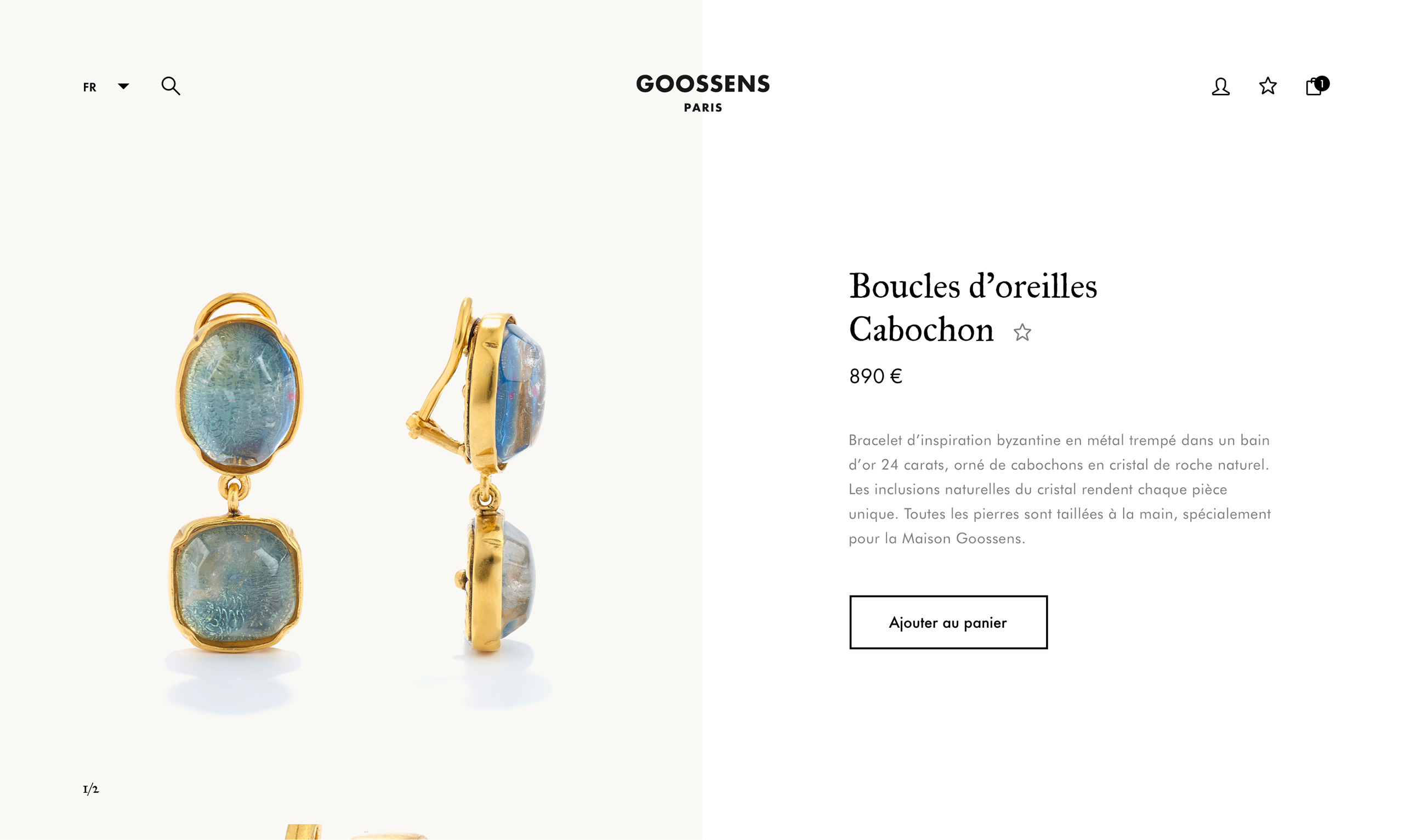 Goossens for CHANEL – Jewelry product page UI/UX design